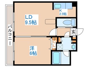 レインボータウン２４の物件間取画像